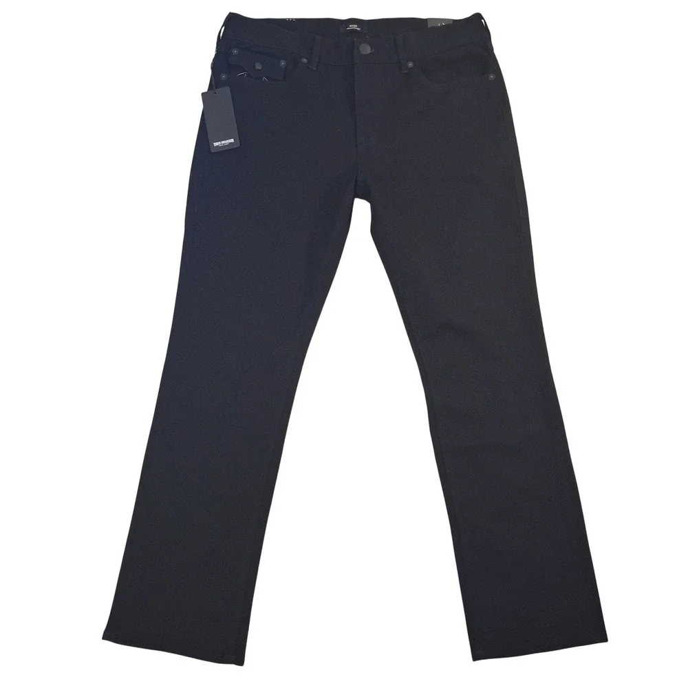 True Religion Ricky Flap SN Jeans Mens 36x32* Black Relaxed Straight
